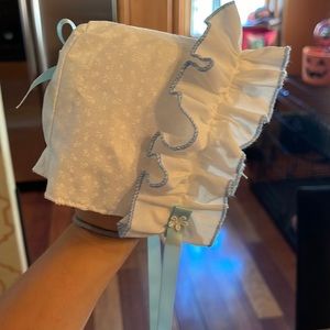 Blue Baby bonnet handmade